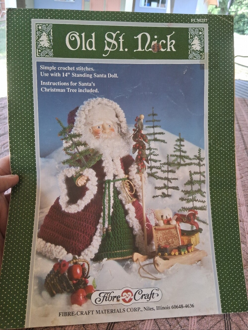 Old St Nick Crochet Pattern Santa Claus Christmas Fibre Craft